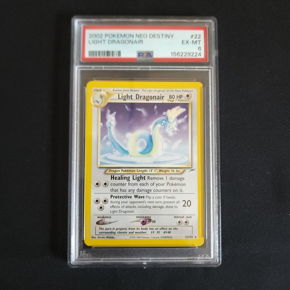 Pokemon Light Dragonair Neo Destiny PSA 6 EX-MT 2002 Rare Card 22/105